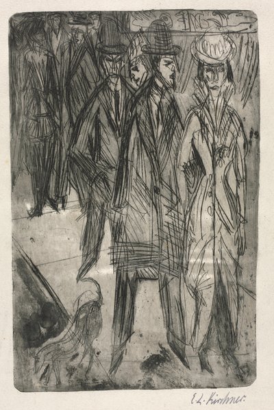 Na ulicy autorstwa Ernst Ludwig Kirchner