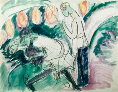 Pantomima III autorstwa Ernst Ludwig Kirchner