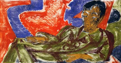 Portret malarza Otto Muellera autorstwa Ernst Ludwig Kirchner
