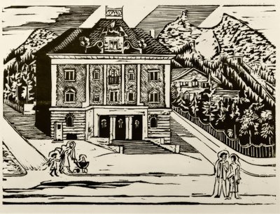 Poczta w Davos autorstwa Ernst Ludwig Kirchner
