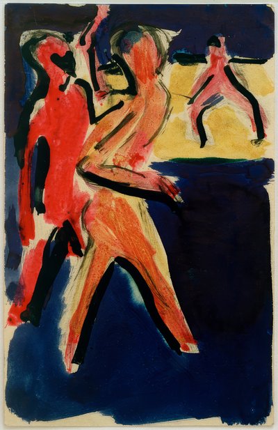 Pocztówka do Ericha Heckela z 23. autorstwa Ernst Ludwig Kirchner