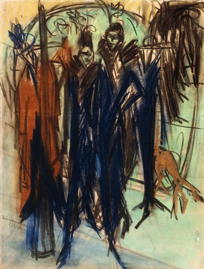 Prostytutka, Friedrichstrasse, Berlin autorstwa Ernst Ludwig Kirchner