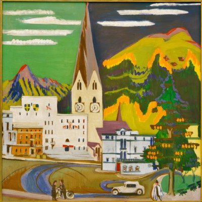 Ratusz Davos Platz autorstwa Ernst Ludwig Kirchner