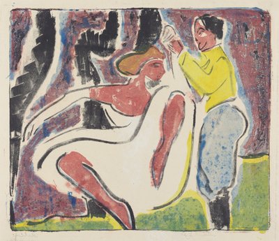 Rosyjscy tancerze autorstwa Ernst Ludwig Kirchner