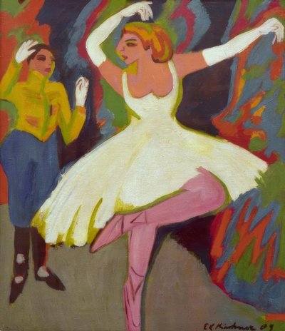 Rosyjska para taneczna autorstwa Ernst Ludwig Kirchner
