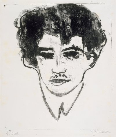 Autoportret. Około 1908 autorstwa Ernst Ludwig Kirchner