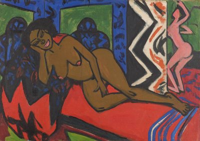Śpiąca Milli autorstwa Ernst Ludwig Kirchner