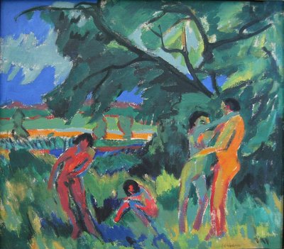 Nadzy ludzie grają autorstwa Ernst Ludwig Kirchner