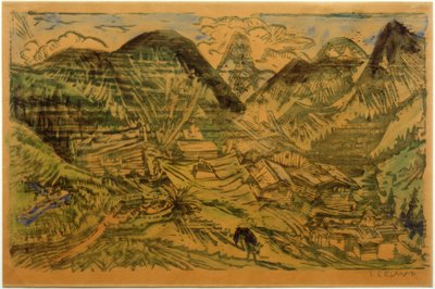Stafelalp z Tinzenhorn autorstwa Ernst Ludwig Kirchner