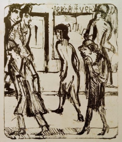 Ulica autorstwa Ernst Ludwig Kirchner