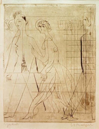 Scena uliczna autorstwa Ernst Ludwig Kirchner