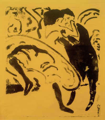 Tańcząca para autorstwa Ernst Ludwig Kirchner