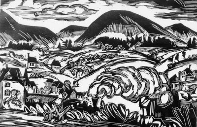 Krajobraz Taunus autorstwa Ernst Ludwig Kirchner