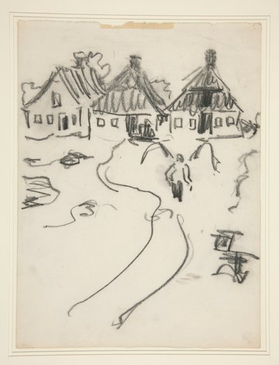 Trzy domy autorstwa Ernst Ludwig Kirchner