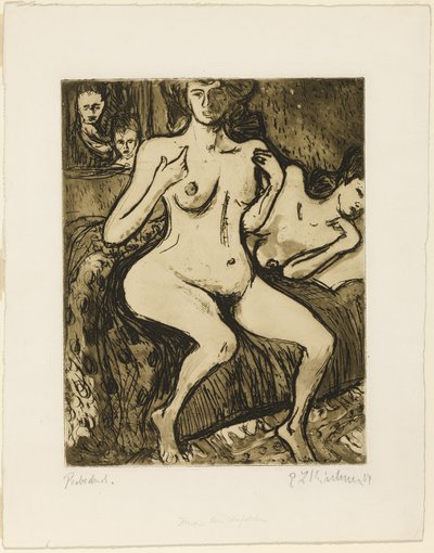 Dwie siostry autorstwa Ernst Ludwig Kirchner