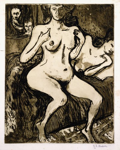 Dwie kobiety, 1907 autorstwa Ernst Ludwig Kirchner