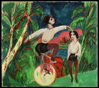 Jeździec na monocyklu autorstwa Ernst Ludwig Kirchner