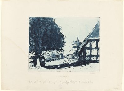 Wiejska ulica autorstwa Ernst Ludwig Kirchner