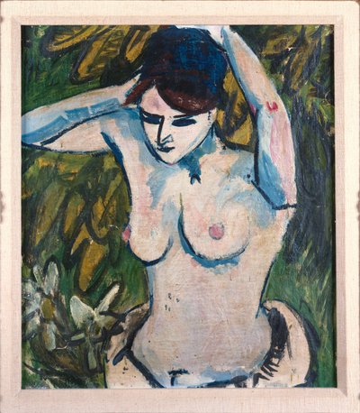 Kobieta z podniesionymi rękami, 1910 autorstwa Ernst Ludwig Kirchner