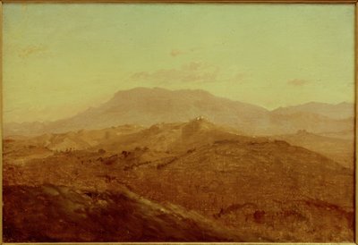 E. meyer, widok z Olevano do Paliano autorstwa Ernst Meyer