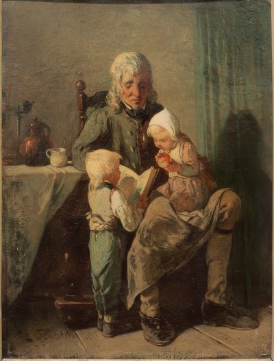 Dziadek i wnuki autorstwa Ernst Schalck