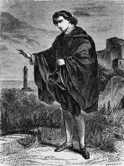 Ilustracja do Entail, noweli Ernsta Theodora Amadeusa Hoffmanna (1776-1822), rycina autorstwa Ernst Theodor Amadeus Hoffmann