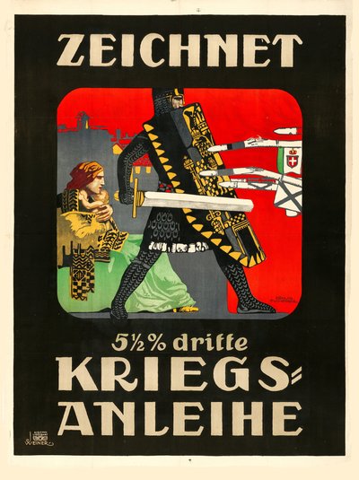 Zapisz się na trzecią pożyczkę wojenną!, 1915. autorstwa Erwin Puchinger