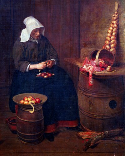 Obieraczka do jabłek, Esaias Boursse (1631-1672) autorstwa Esaias Boursse