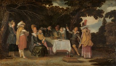 Impreza plenerowa autorstwa Esaias I van de Velde