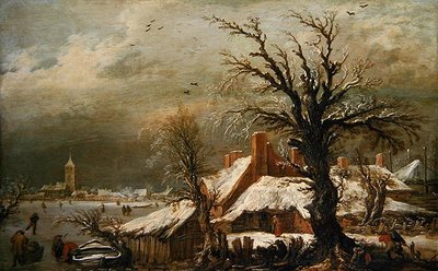 Zimowy krajobraz autorstwa Esaias I van de Velde
