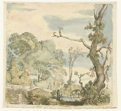 Krajobraz z drzewami autorstwa Esaias van de Velde