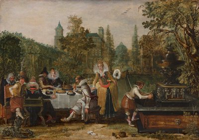 Wesoła firma w parku, 1614 autorstwa Esaias van de Velde