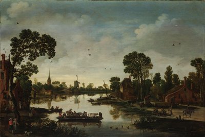 Prom dla bydła Prom autorstwa Esaias van de Velde