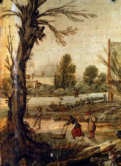 Zima, XVII wiek autorstwa Esaias van de Velde