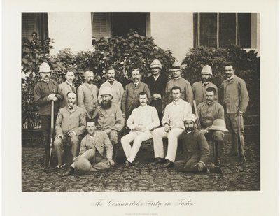Carewicz Mikołaj Aleksandrowicz z Rosji odwiedzając Indie, 1891 autorstwa Esper Esperovich Ukhtomsky