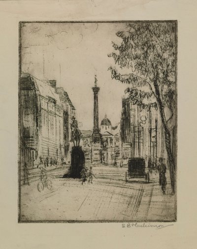 Widok na Trafalgar Square autorstwa Esther Blaikie MacKinnon
