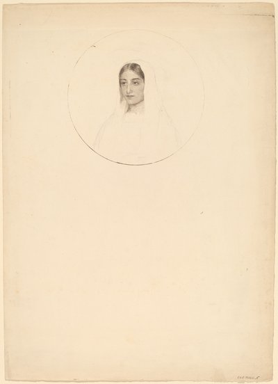 Głowa młodej kobiety autorstwa Esther Frances Alexander