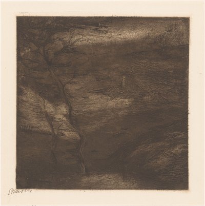 Wieczór w Pirenejach (oryginalny tytuł na obiekcie) autorstwa Etha Fles (signed by artist)