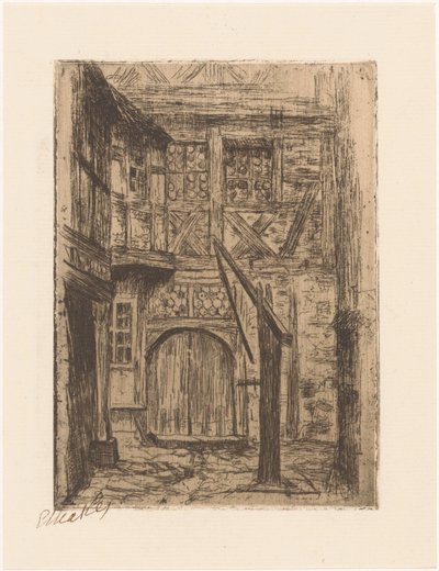 Rothenburg (oryginalny tytuł na obiekcie) autorstwa Etha Fles (signed by artist)