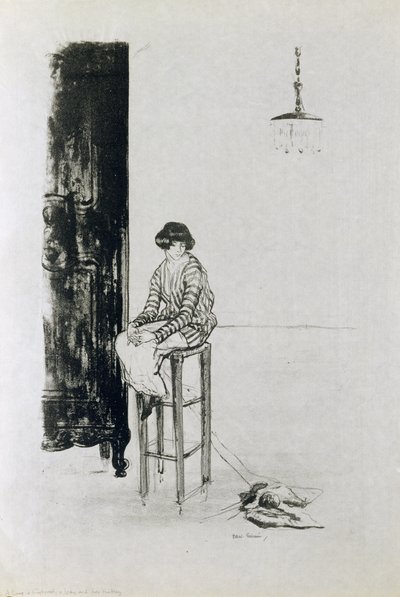 Dama i jej dzianie autorstwa Ethel Gabain