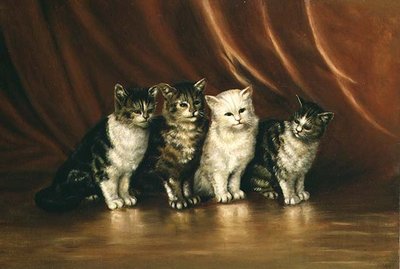 Cztery koty autorstwa Ethel Leigh