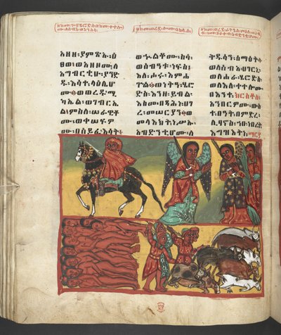 Lub. 607 f047v, Scena z życia Matki Boskiej, z 
