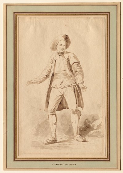 Aktor Clairval, XVIII wiek. autorstwa Etienne Aubry