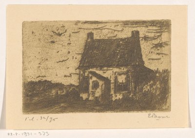 Dom w Ter Heijde koło Hagi (oryginalny tytuł na obiekcie) autorstwa Etienne Bosch (signed by artist)