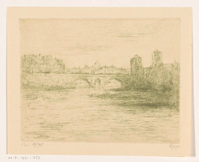 Tyber, Rzym autorstwa Etienne Bosch (signed by artist)