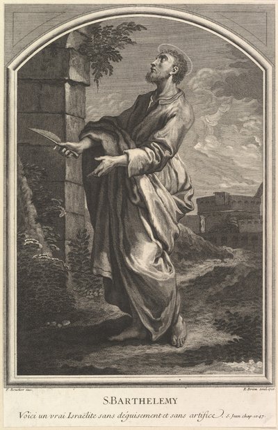 Św. Bartłomiej, 1726. autorstwa Etienne Brion