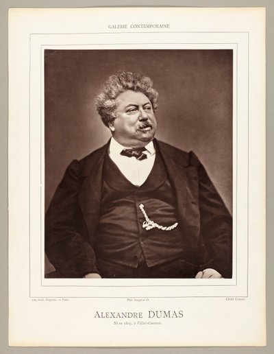 Alexandre Dumas (francuski powieściopisarz i dramaturg, 1802-1870) autorstwa Etienne Carjat