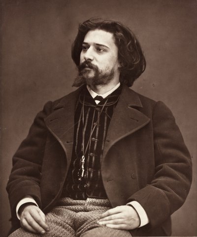 Alphonse Daudet powieściopisarz francuski, 1849-1897, c. 1876. autorstwa Etienne Carjat