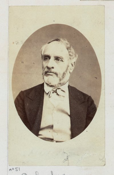 Delescluze Louis Charles (1809-1871). Dziennikarz, za swoje demokratyczne i społeczno-rewolucyjne poglądy wielokrotnie skazywany na grzywny i więzienie w Cayenne (1830). Wybrany do Rady Komuny, członek Komitetu... autorstwa Etienne Carjat