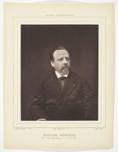 Édouard Siebecker autorstwa Etienne Carjat